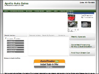 Web site http://www.apolloautosales.com, Apollo Auto Sales